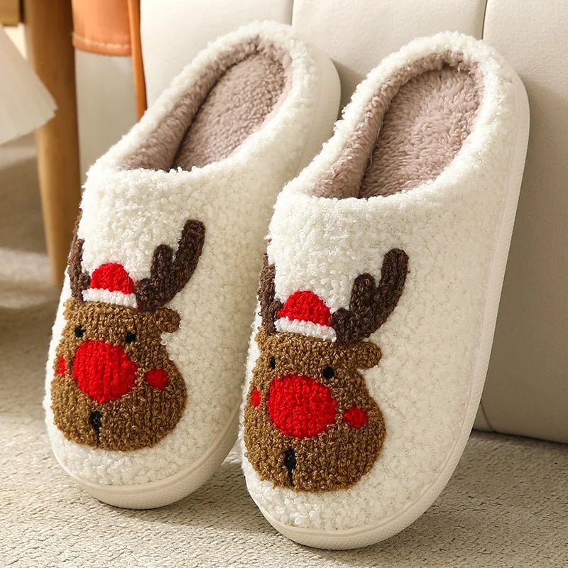 Christmas Cheer Plush Slippers - Merry & Cosy
