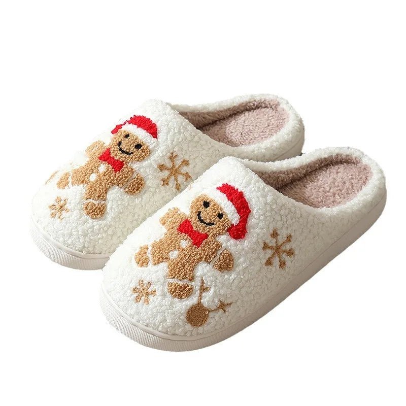 Christmas Cheer Plush Slippers - Merry & Cosy