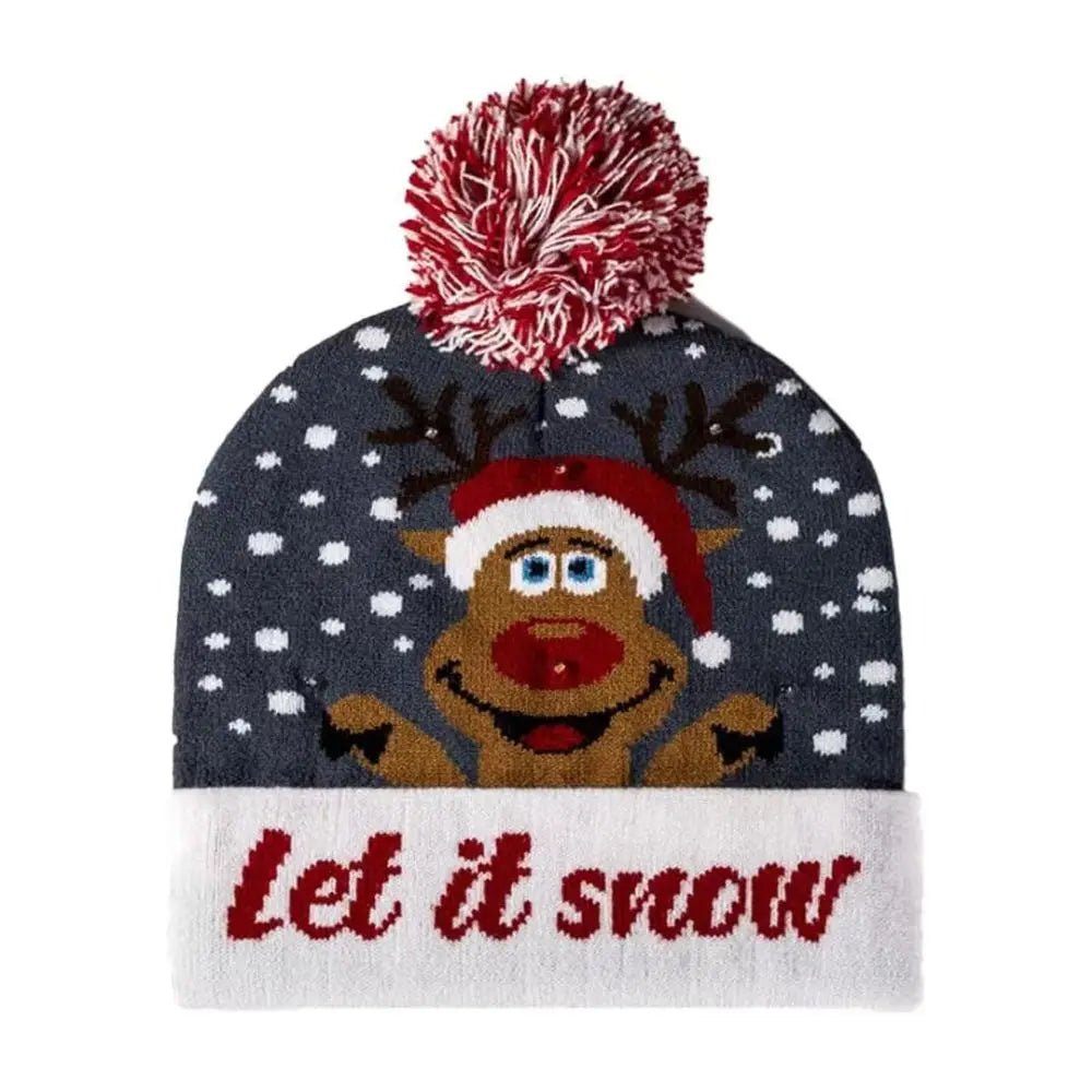 Christmas LED Light Up Beanies - Merry & Cosy