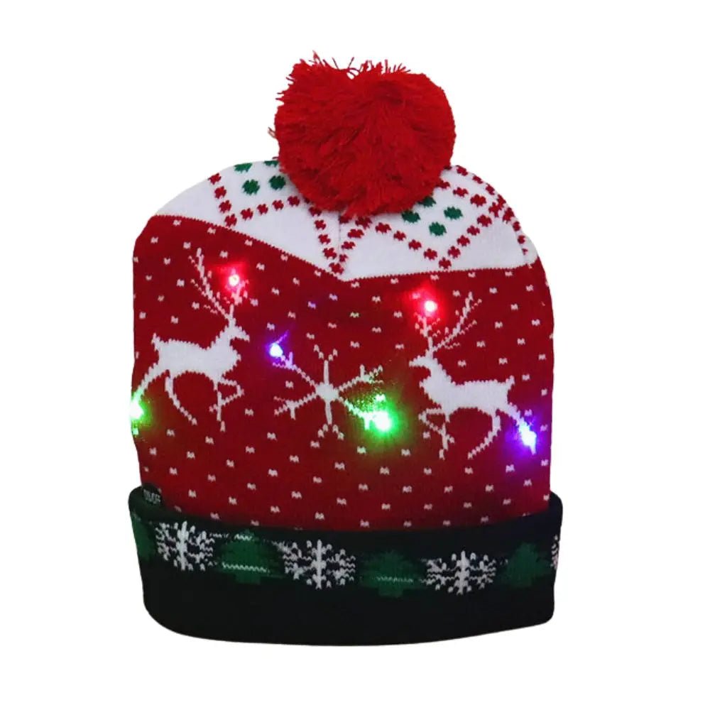Christmas LED Light Up Beanies - Merry & Cosy