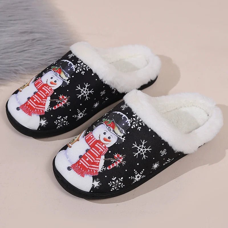Cozy & Cute Snowman Cotton Slippers - Merry & Cosy