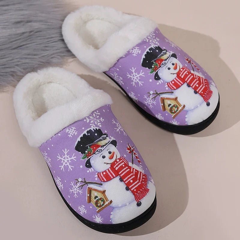 Cozy & Cute Snowman Cotton Slippers - Merry & Cosy