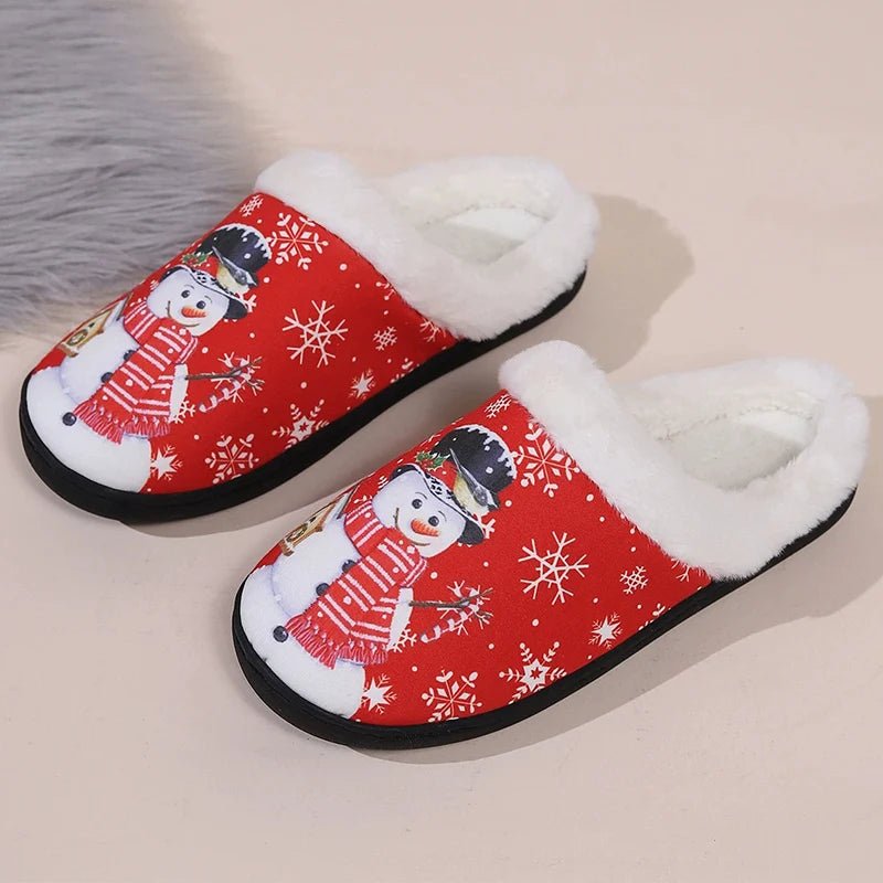 Cozy & Cute Snowman Cotton Slippers - Merry & Cosy