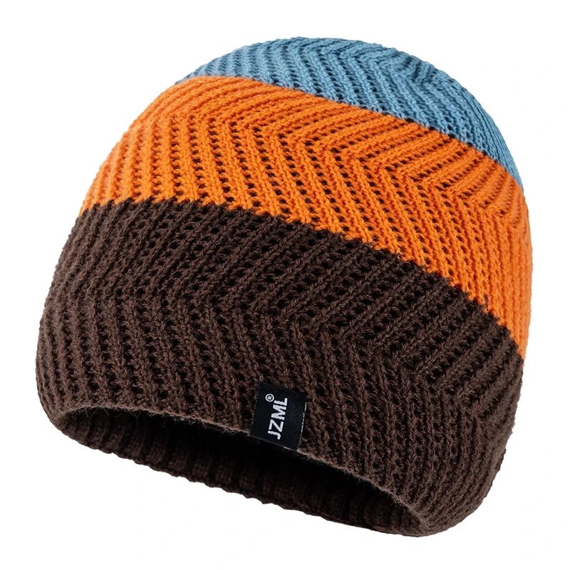 Cozy Knit Striped Beanie Hat – Unisex Winter Everyday Essential - Merry & Cosy