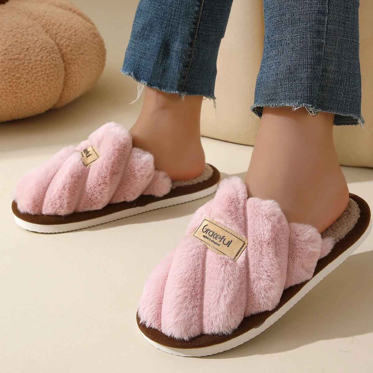 Cozy Plush Women’s Winter Slippers – Soft Indoor Comfort Shoes - Merry & Cosy