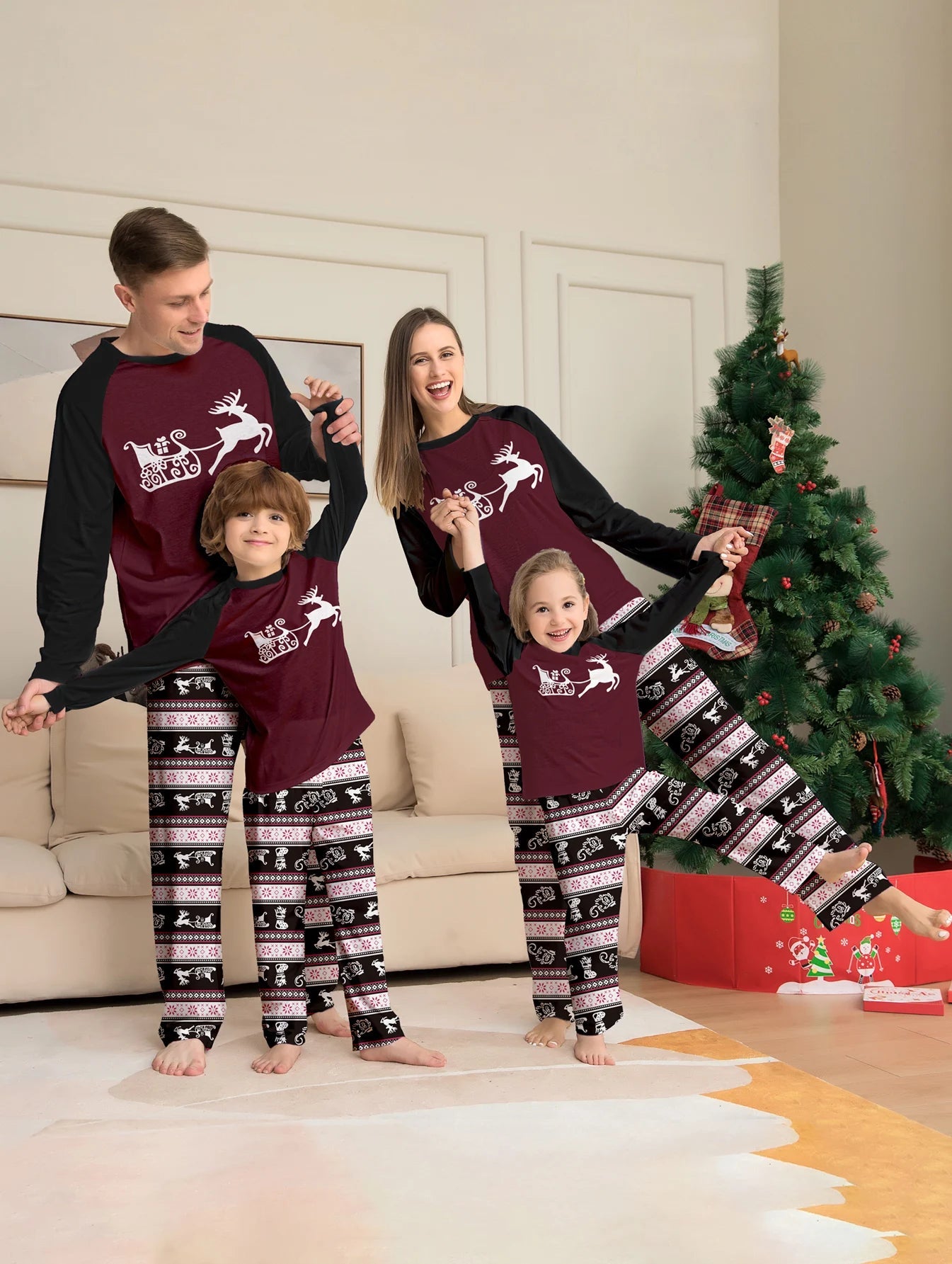 Cozy Together Matching Family Christmas Sleepwear - Merry & Cosy