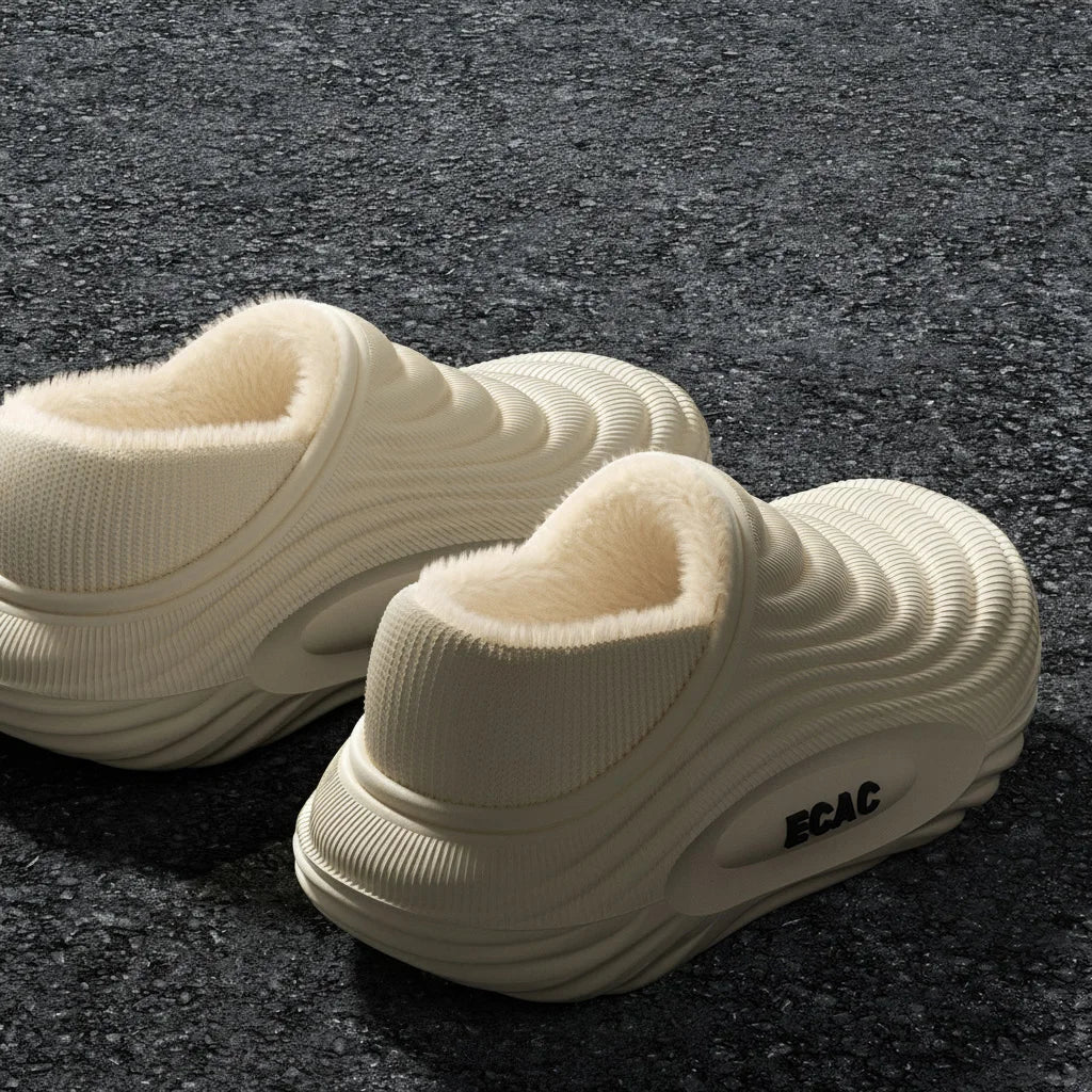 EVA Winter Slippers for Men & Women – Warm Fur - Lined Anti - Slip Indoor & Outdoor Clogs - Merry & Cosy