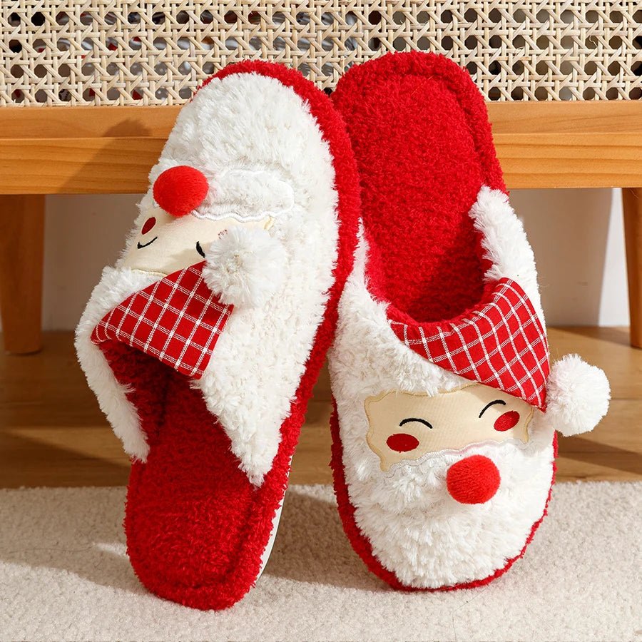 Festive Santa Claus Christmas Slippers - Merry & Cosy