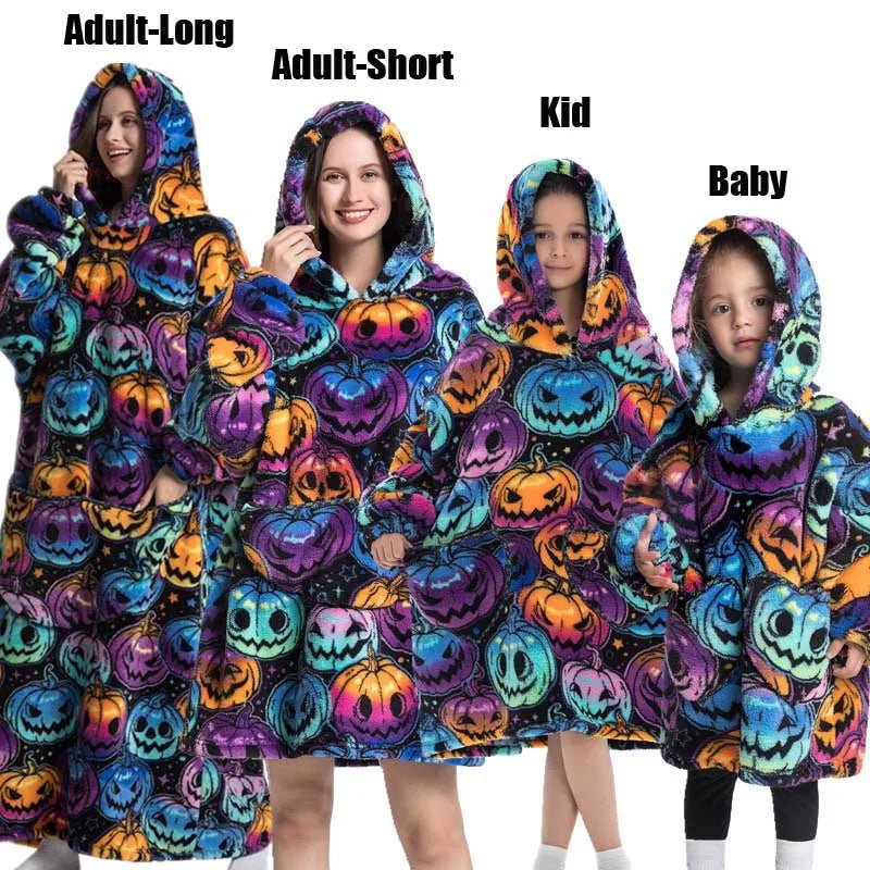 Matching Family Oversized Blanket Hoodies - Merry & Cosy