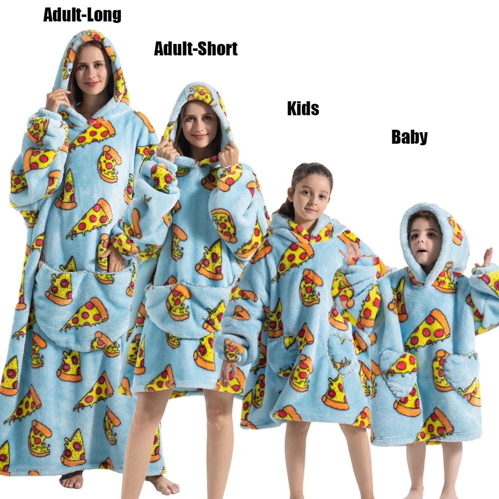 Matching Family Oversized Blanket Hoodies - Merry & Cosy