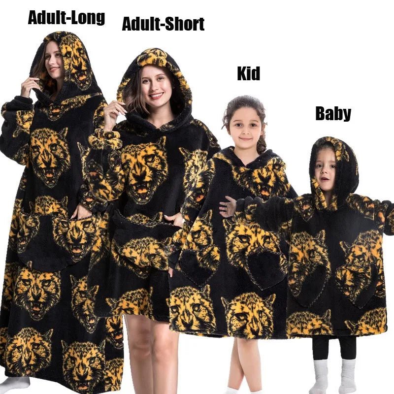 Matching Family Oversized Blanket Hoodies - Merry & Cosy