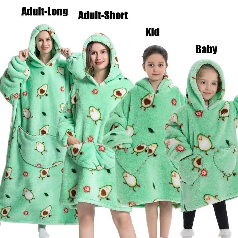 Matching Family Oversized Blanket Hoodies - Merry & Cosy
