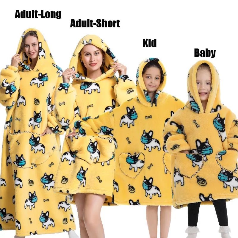 Matching Family Oversized Blanket Hoodies - Merry & Cosy