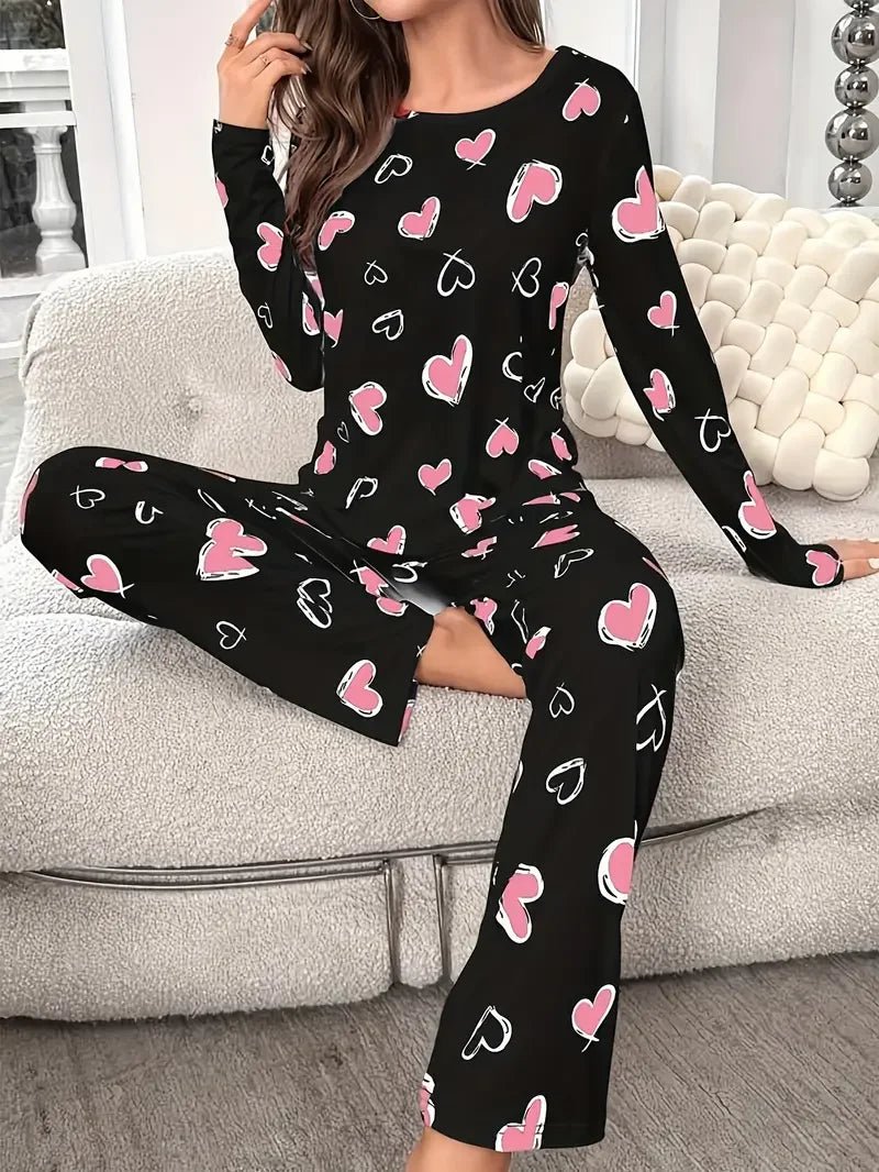 Queen of Hearts Knitted Pyjama Set - Merry & Cosy