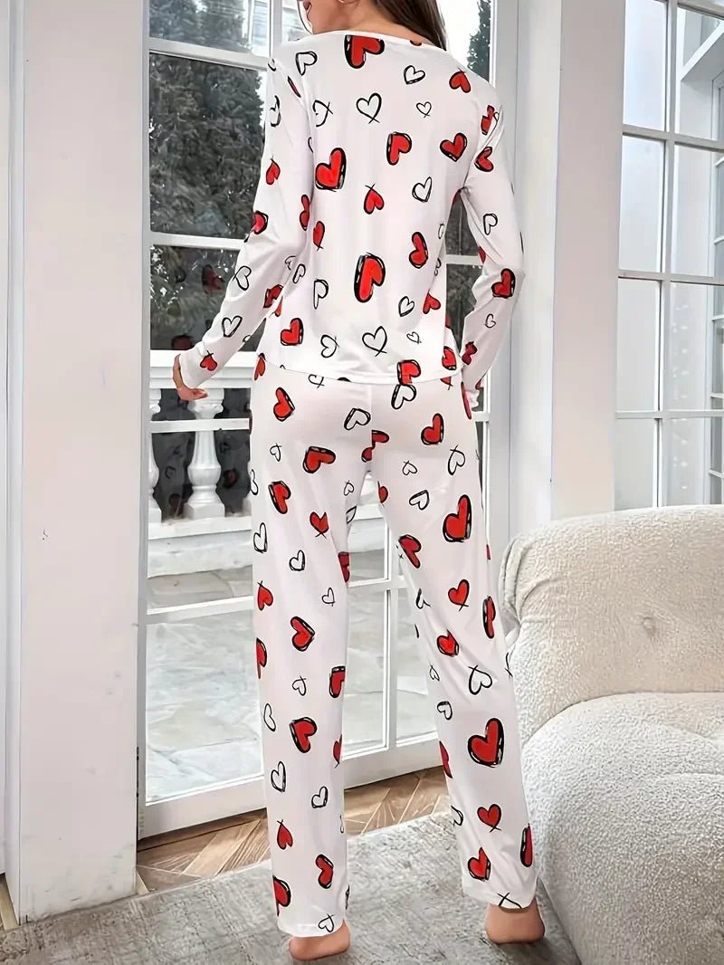 Queen of Hearts Knitted Pyjama Set - Merry & Cosy