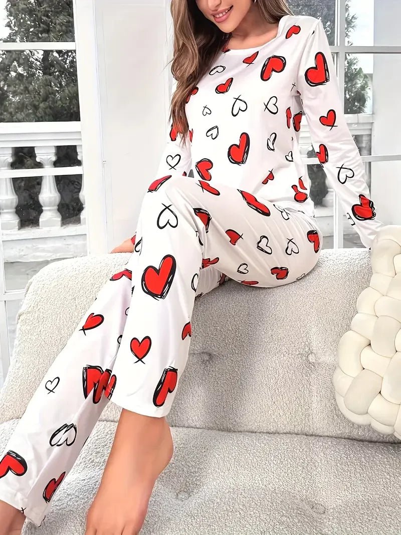 Queen of Hearts Knitted Pyjama Set - Merry & Cosy
