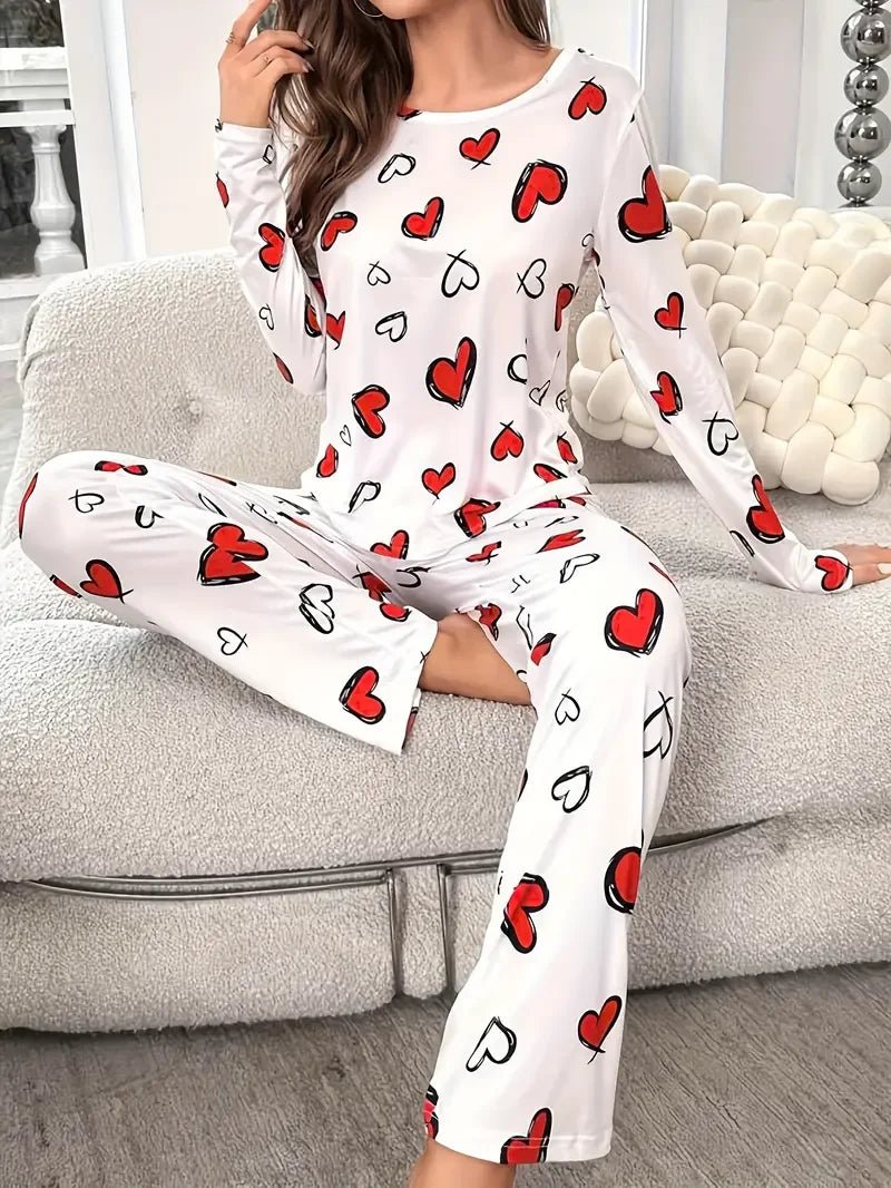 Queen of Hearts Knitted Pyjama Set - Merry & Cosy