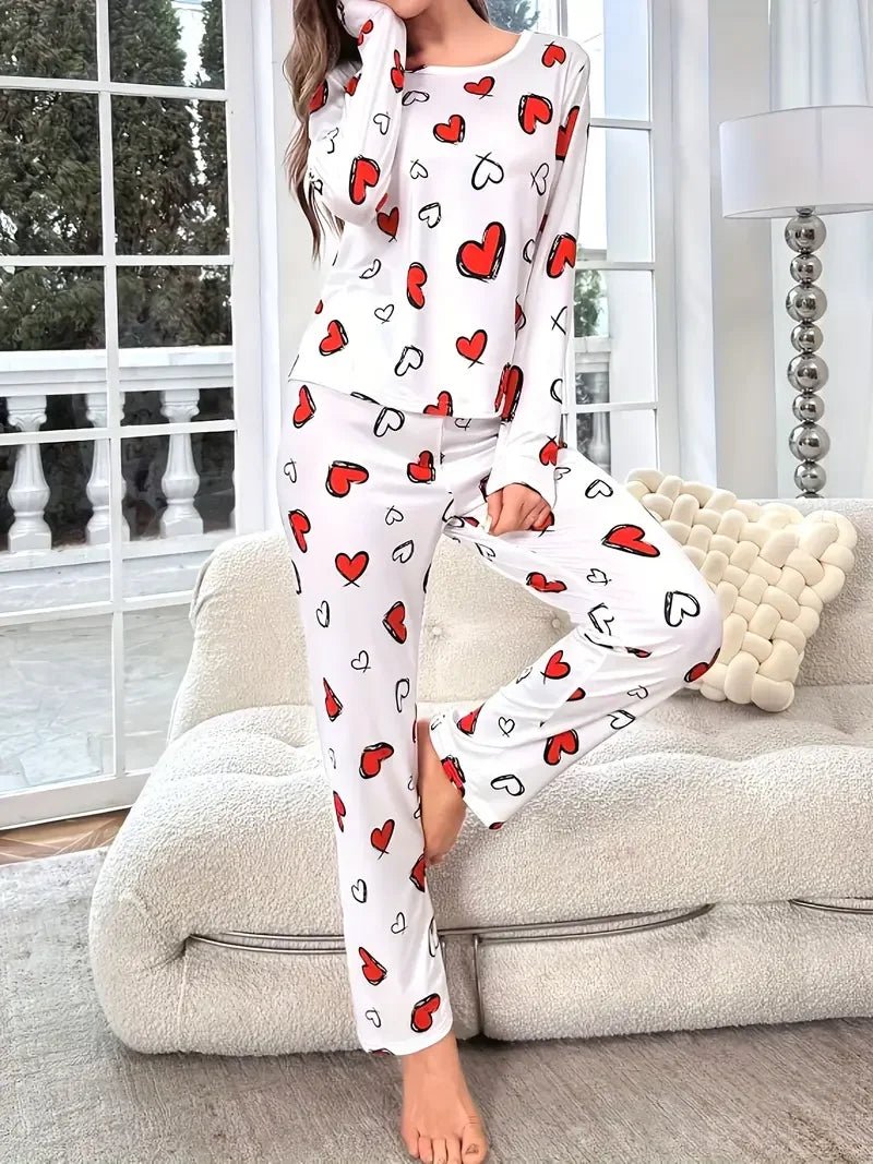 Queen of Hearts Knitted Pyjama Set - Merry & Cosy