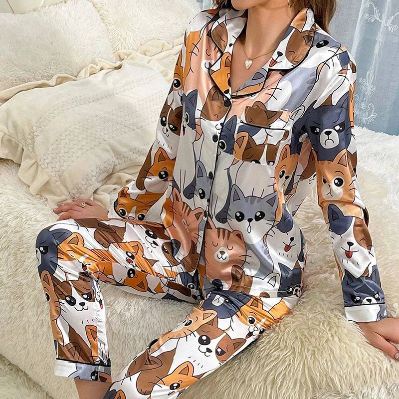 The Ultimate Satin Pyjama Set - Merry & Cosy