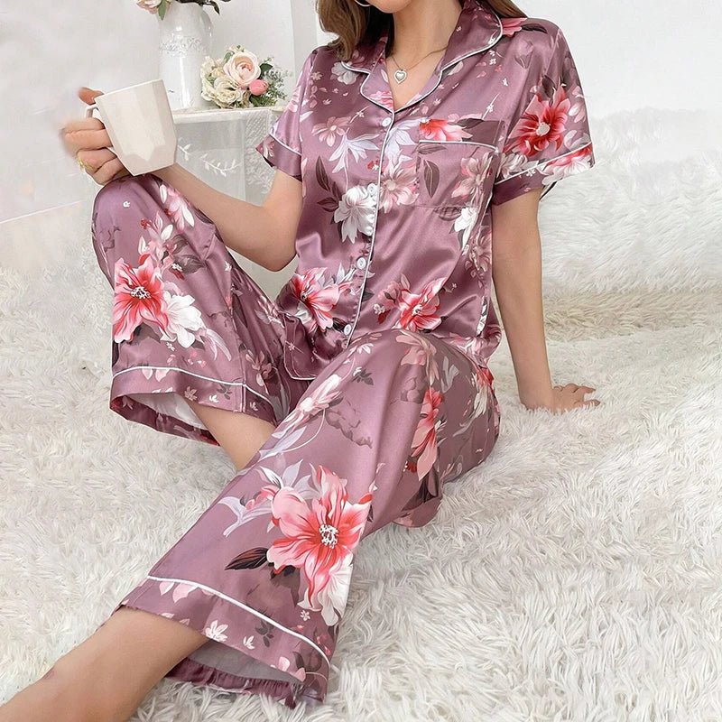 The Ultimate Satin Pyjama Set - Merry & Cosy