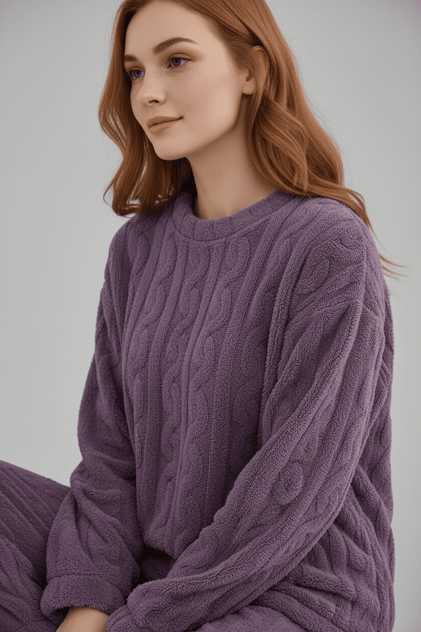 Ultra - Soft Winter Flannel Lounge Set - Merry & Cosy