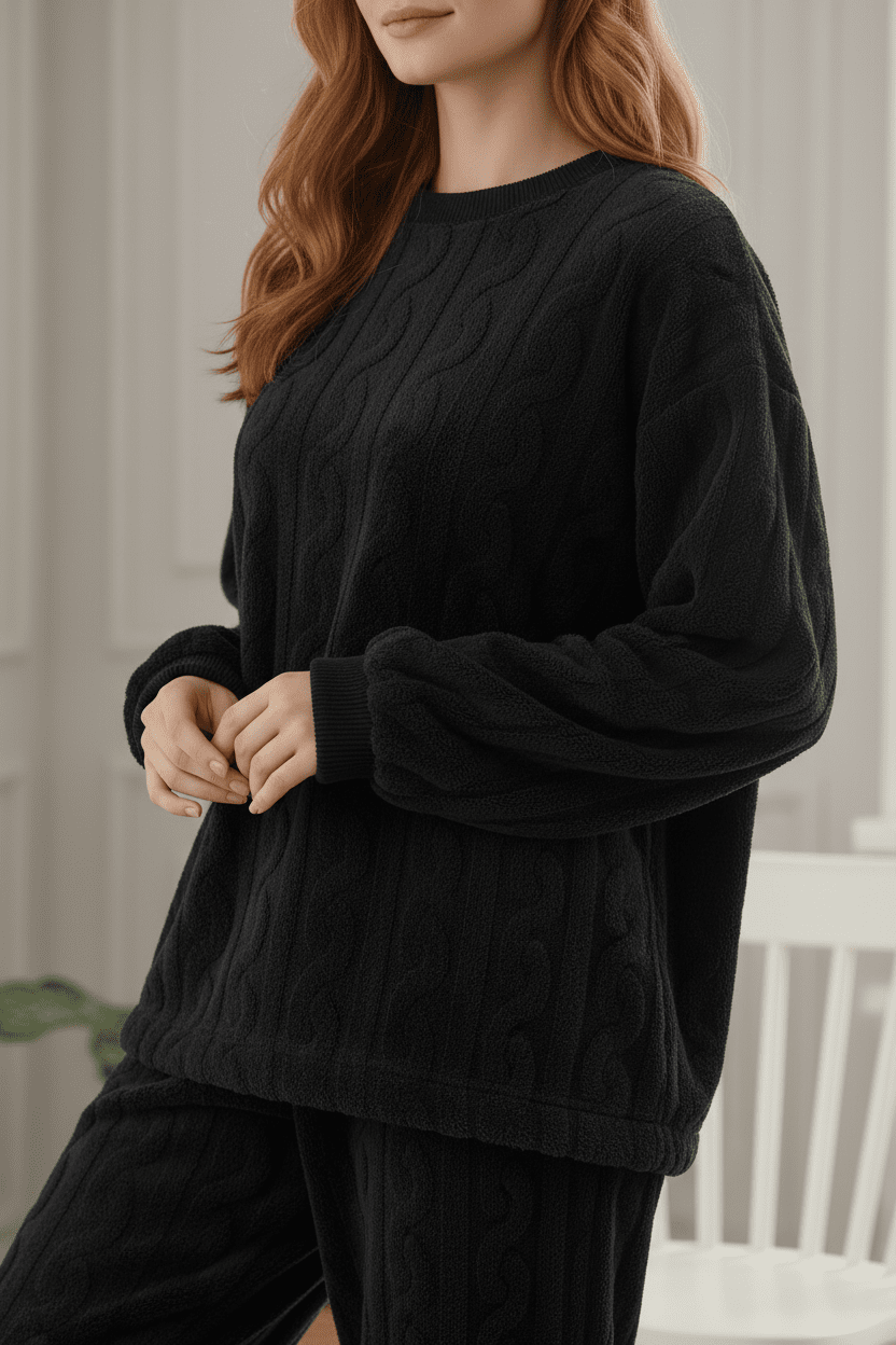 Ultra - Soft Winter Flannel Lounge Set - Merry & Cosy