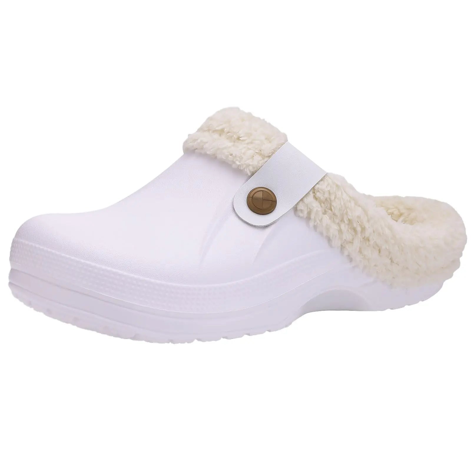 Waterproof Fur - Lined Slippers for Men & Women - Anti - Slip Indoor & Outdoor Winter Clogs - Merry & Cosy