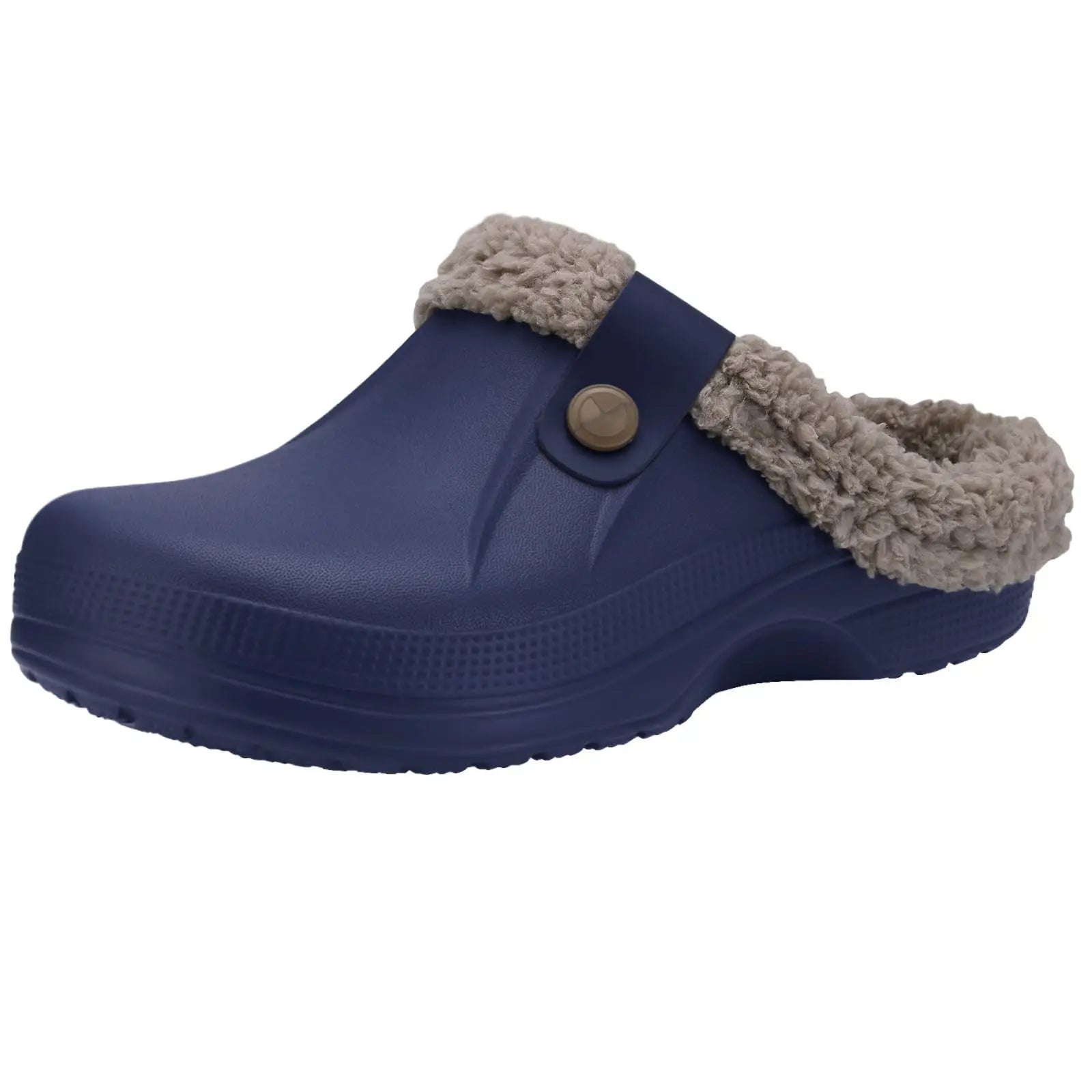 Waterproof Fur - Lined Slippers for Men & Women - Anti - Slip Indoor & Outdoor Winter Clogs - Merry & Cosy