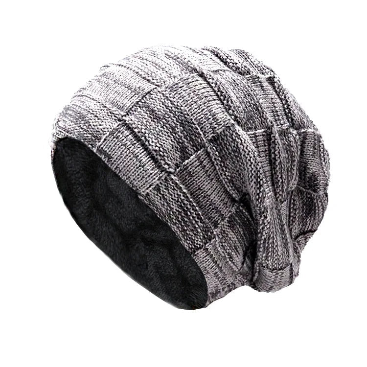 Winter Fleece - Lined Beanie Hat & Scarf Set – Unisex Warm Knitted Pullover Hat - Merry & Cosy