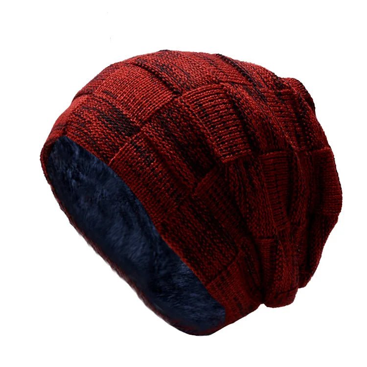 Winter Fleece - Lined Beanie Hat & Scarf Set – Unisex Warm Knitted Pullover Hat - Merry & Cosy