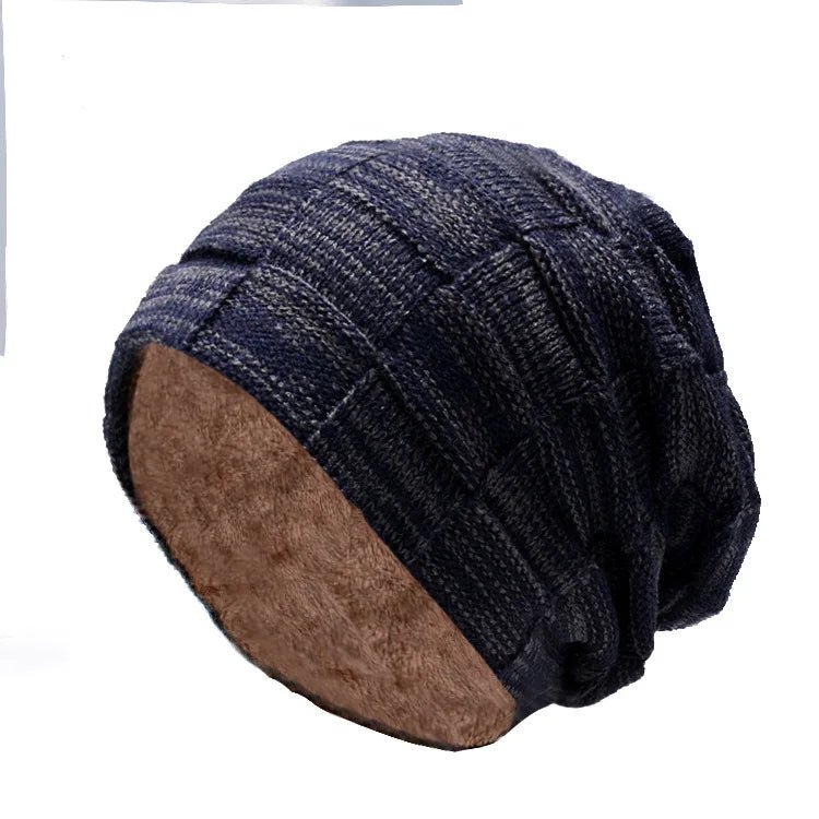 Winter Fleece - Lined Beanie Hat & Scarf Set – Unisex Warm Knitted Pullover Hat - Merry & Cosy