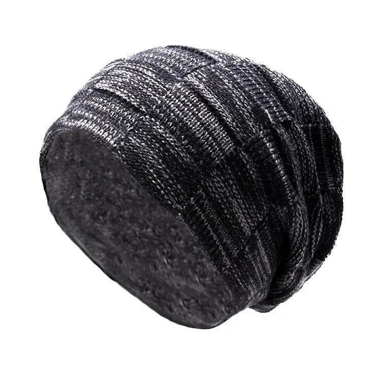 Winter Fleece - Lined Beanie Hat & Scarf Set – Unisex Warm Knitted Pullover Hat - Merry & Cosy
