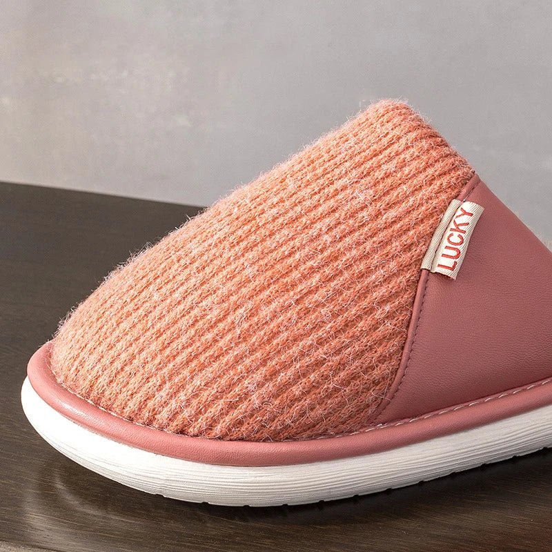 Winter Plush Cotton Slippers - Merry & Cosy