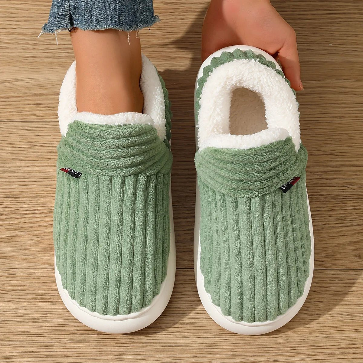 Winter Plush Lining Slippers - Merry & Cosy
